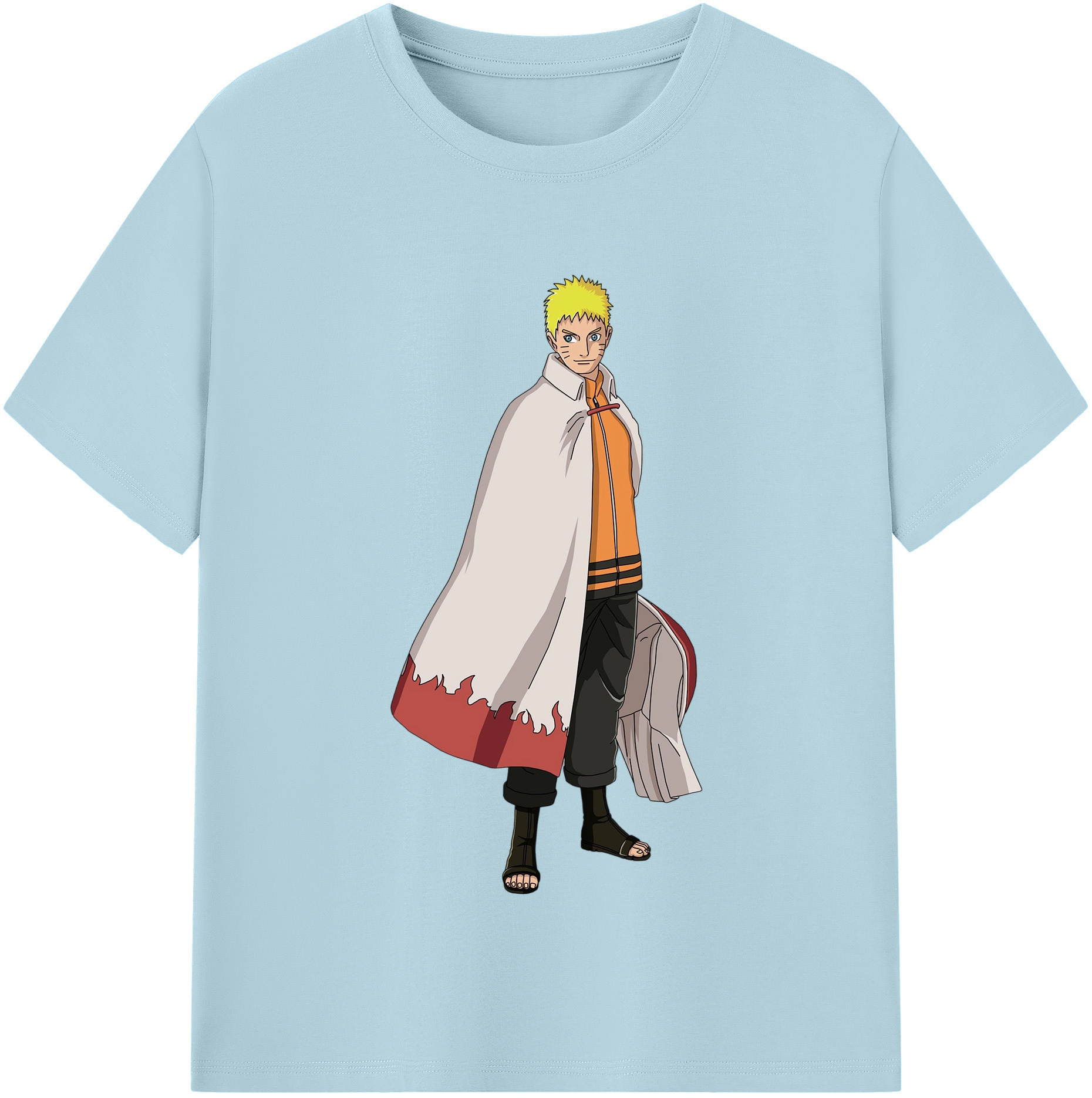 （画像用） NARUTO -ナルト- うずまき ナルト Uzumaki Naruto 綿100％半袖Tシャツ（フロントプリント）